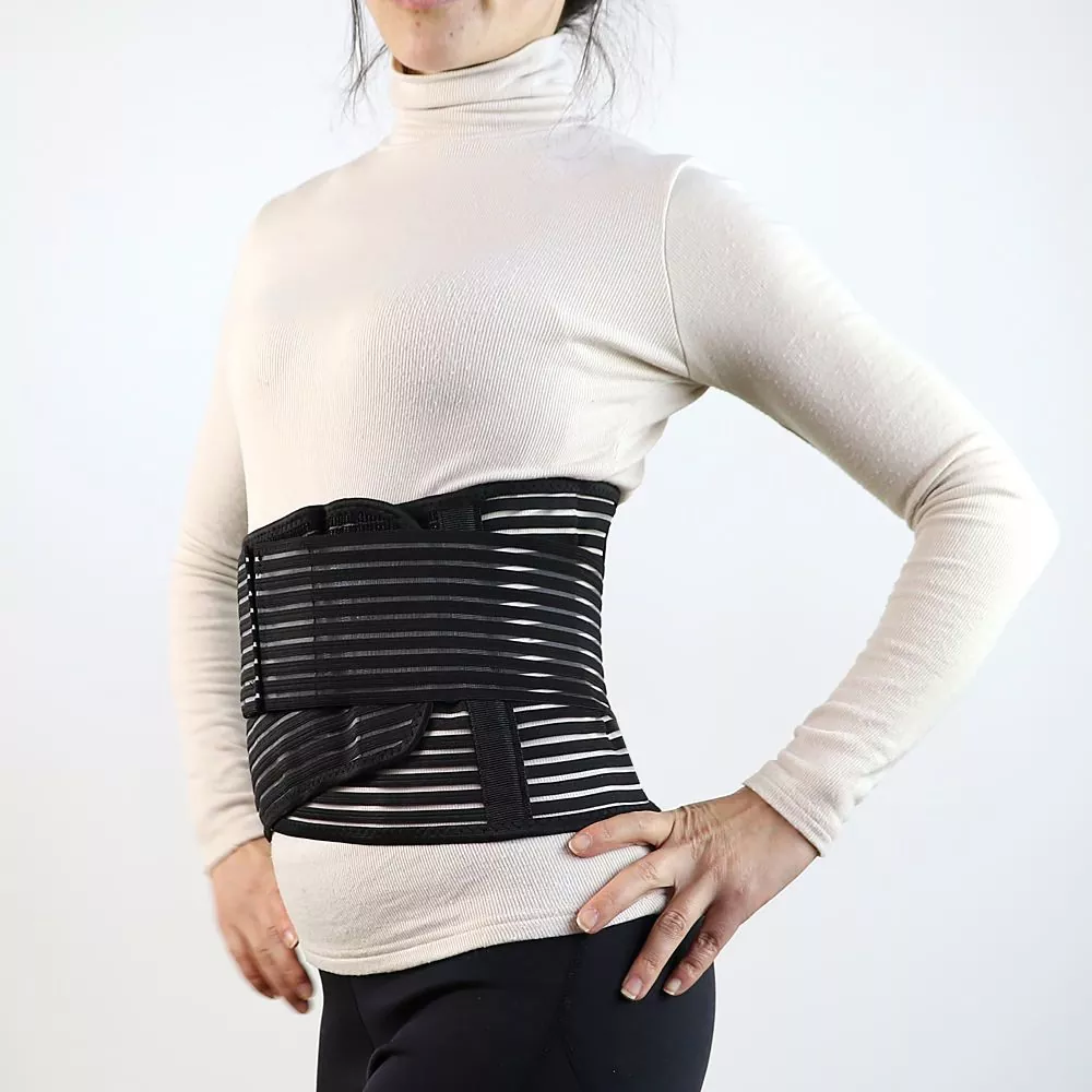 Kākoʻo ʻo Lumbar Waist me ka pā metala hiki ke hoʻoneʻe ʻia